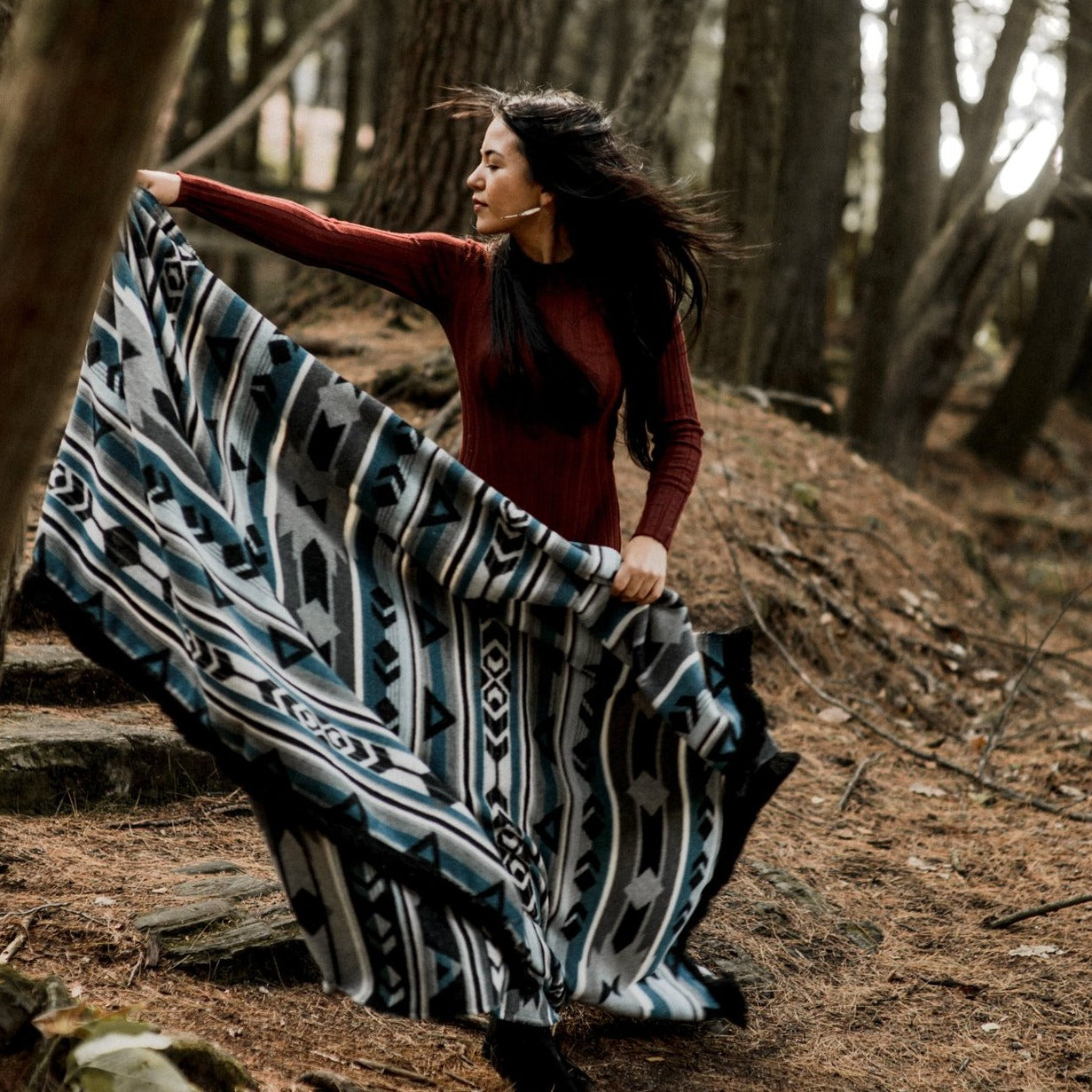Perfectly Imperfect Storm Indigenous Blanket