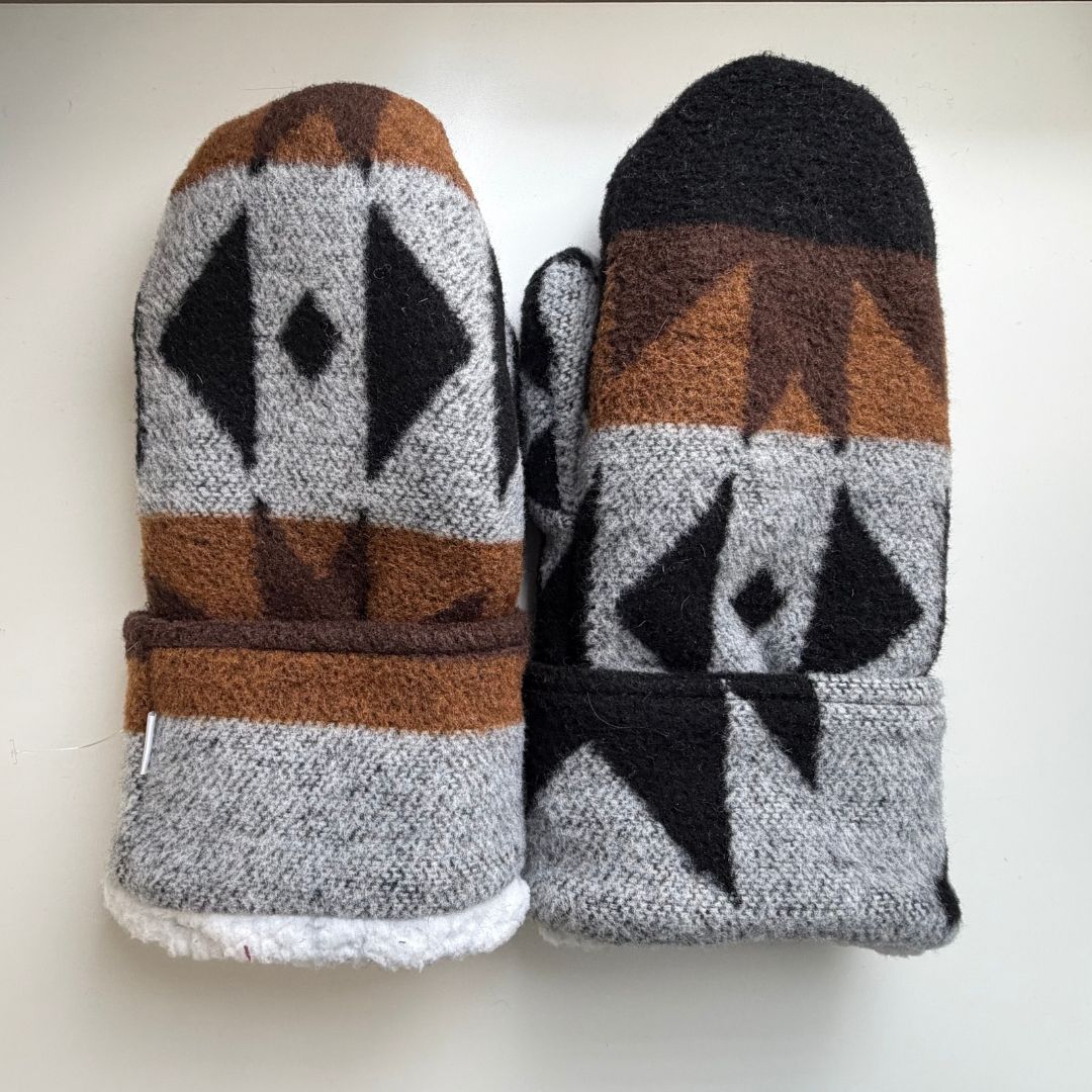Perfectly Imperfect Thunderbird Sherpa Mittens