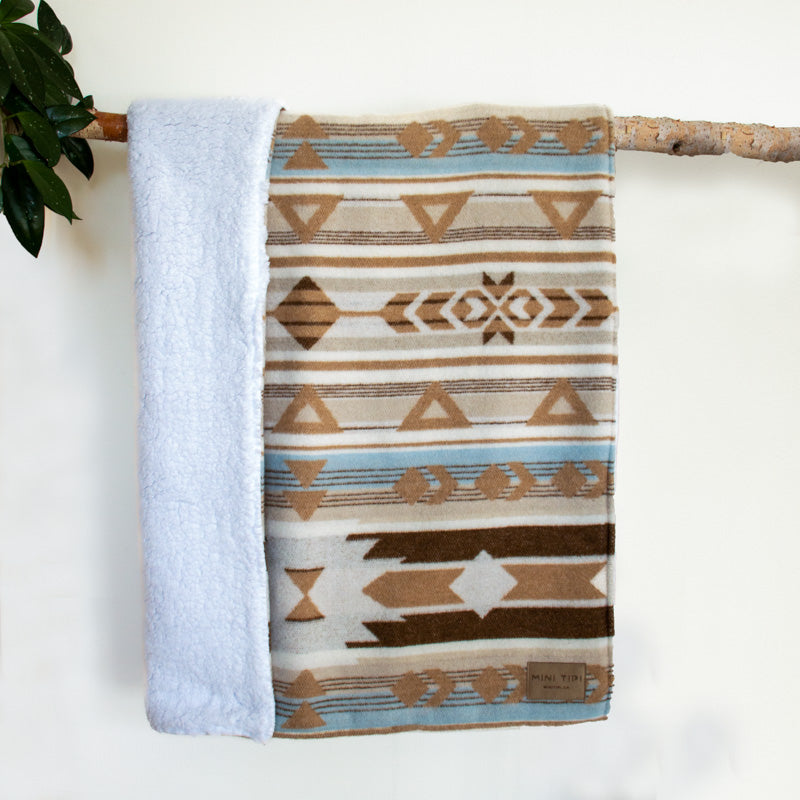 Sand Sherpa Baby Blanket