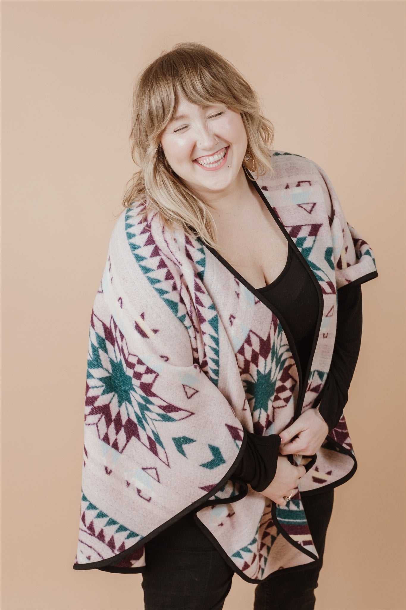 Currant Reversible Shawl