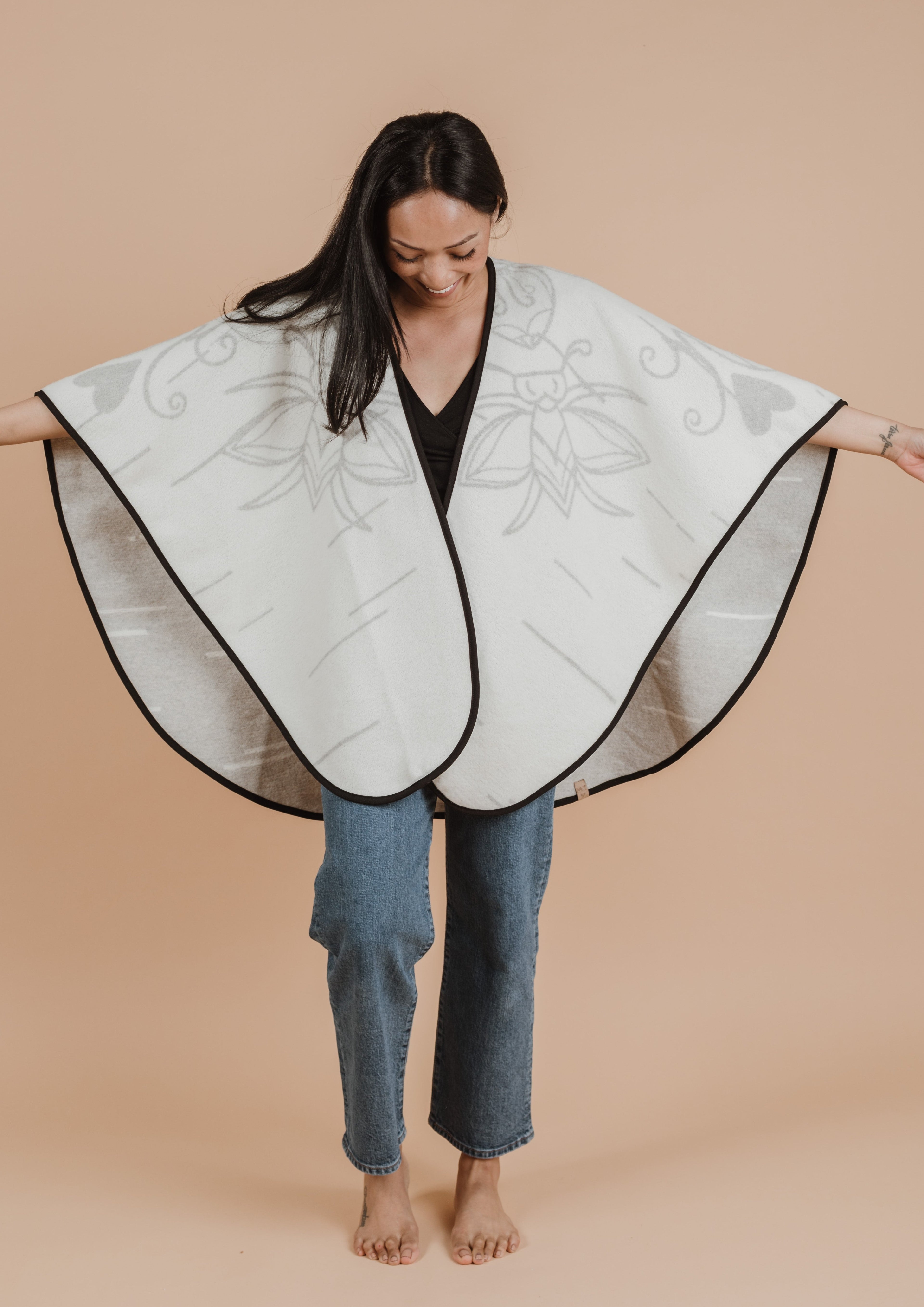 Birch Bark Indigenous Shawl