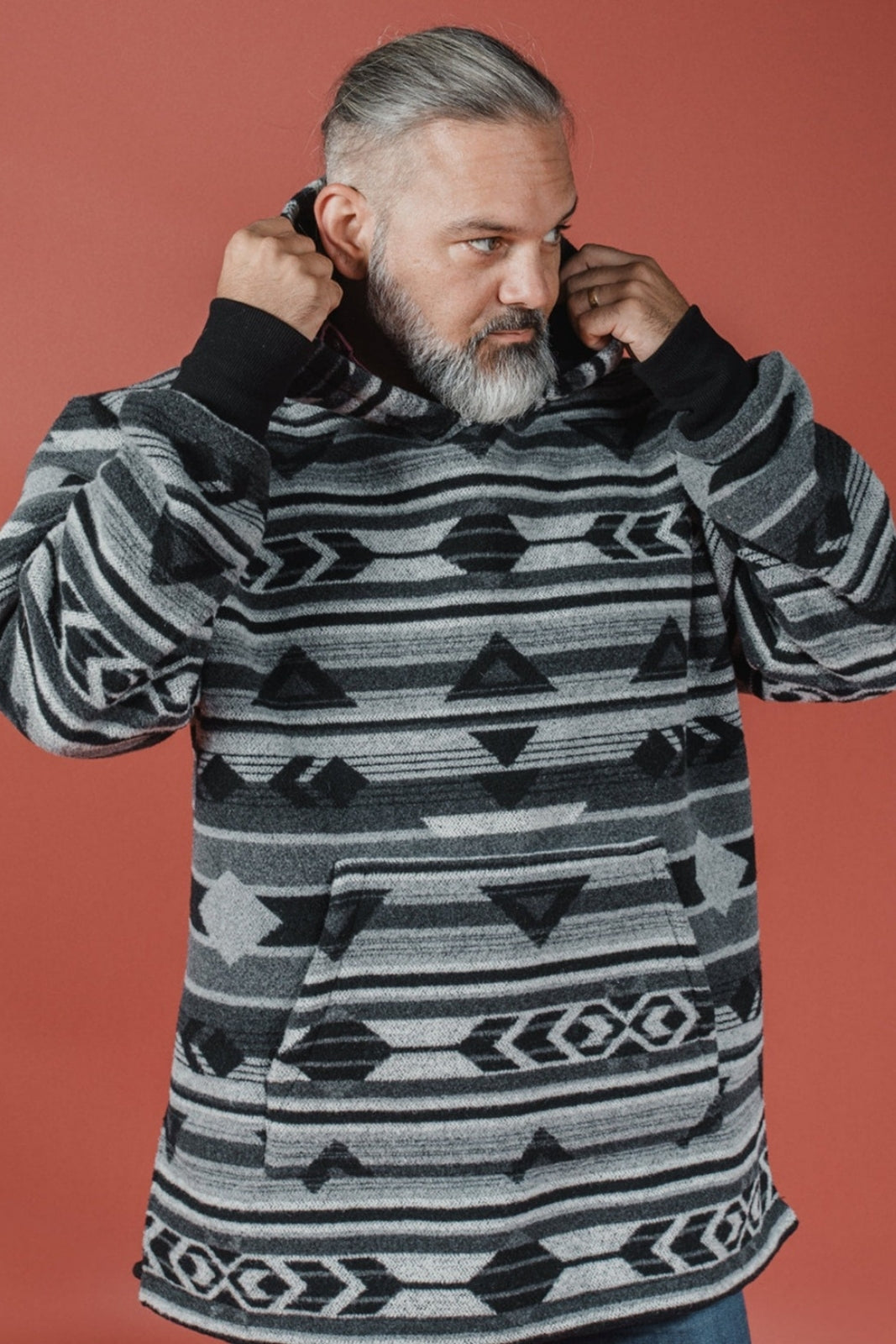 Four Directions Hoodie Poncho