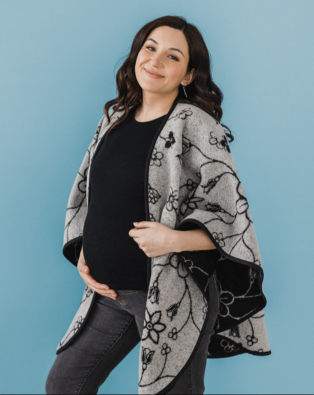 Fleurs Reversible Shawl
