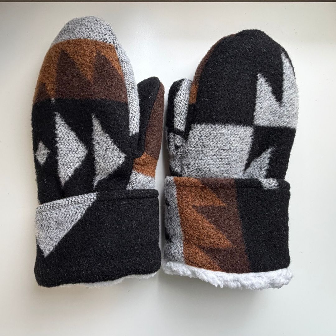 Perfectly Imperfect Thunderbird Sherpa Mittens