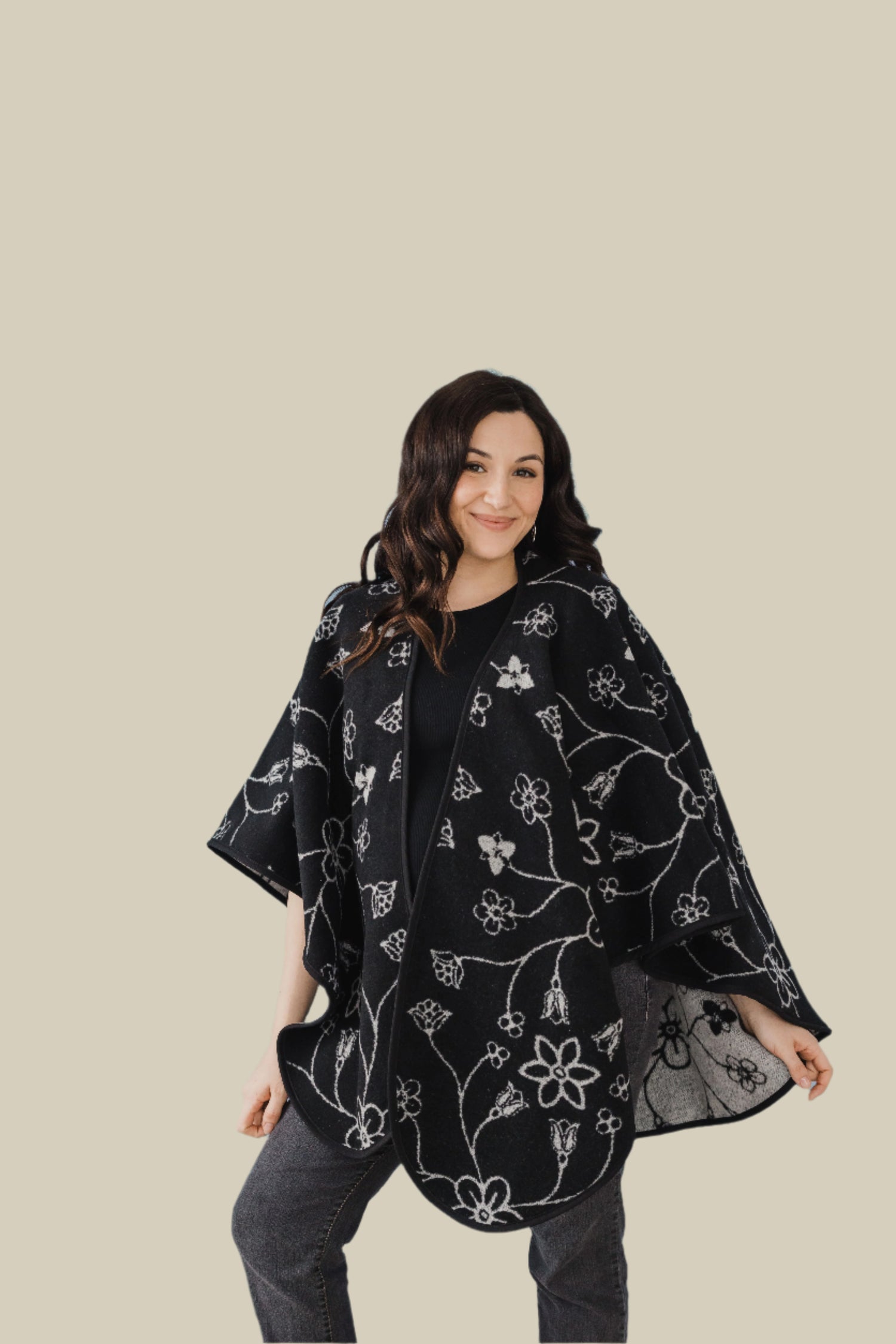 Fleurs Reversible Shawl