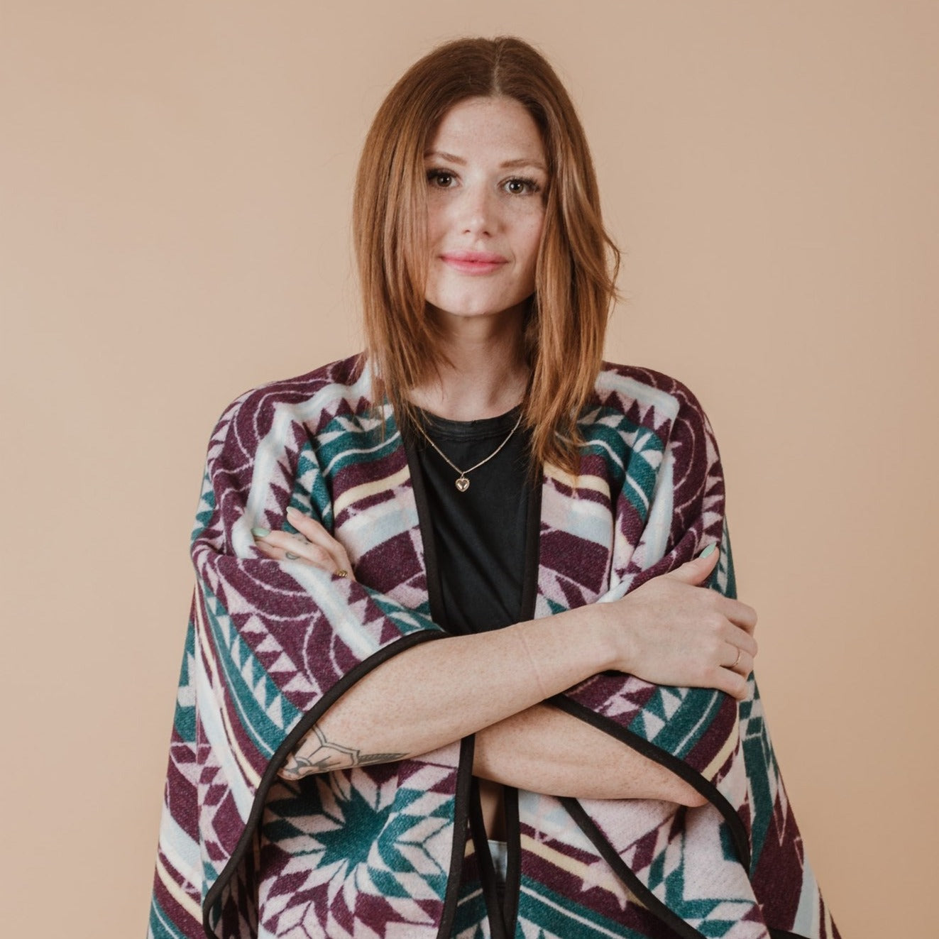 Currant Reversible Shawl